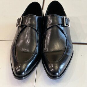 MAISON FORTE Eli Buckle Strap Leather Loafer